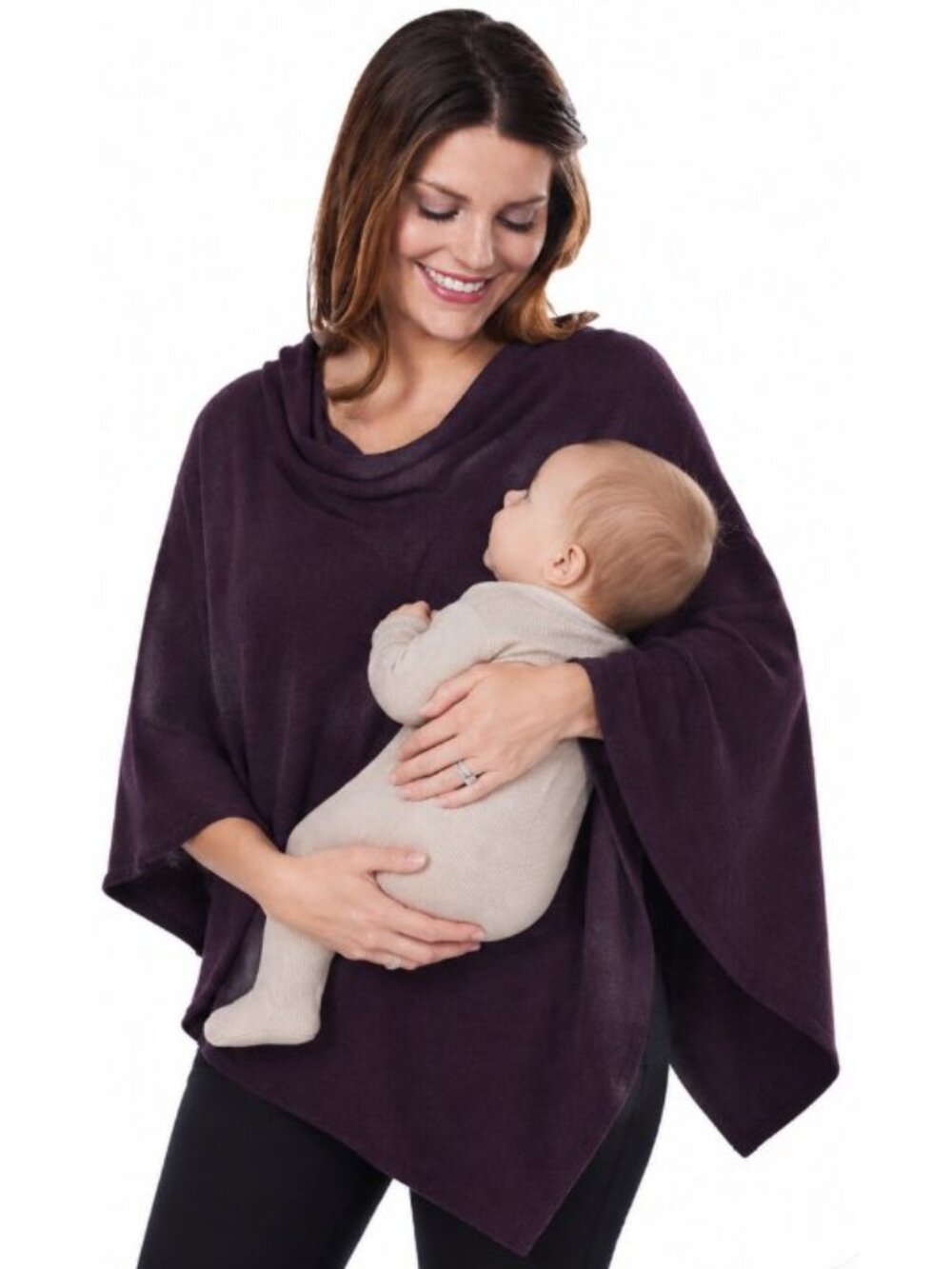 NEW 3-In-1 Nursing Cover Poncho and Scarf for Breastfeeding - Merlot